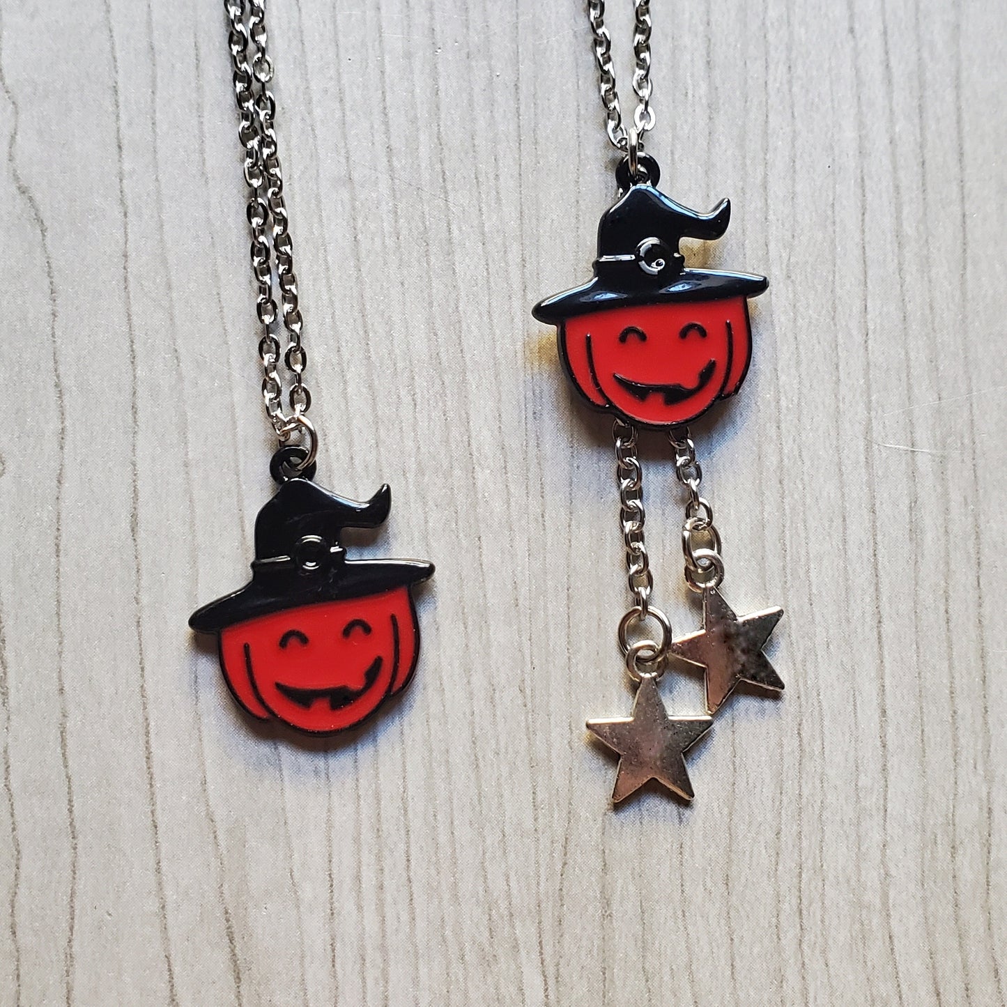 Witch Jackolantern Necklaces