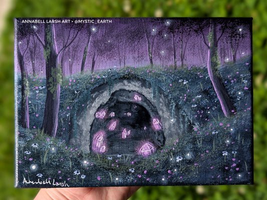 Amethyst Cave Painting 5"x7"