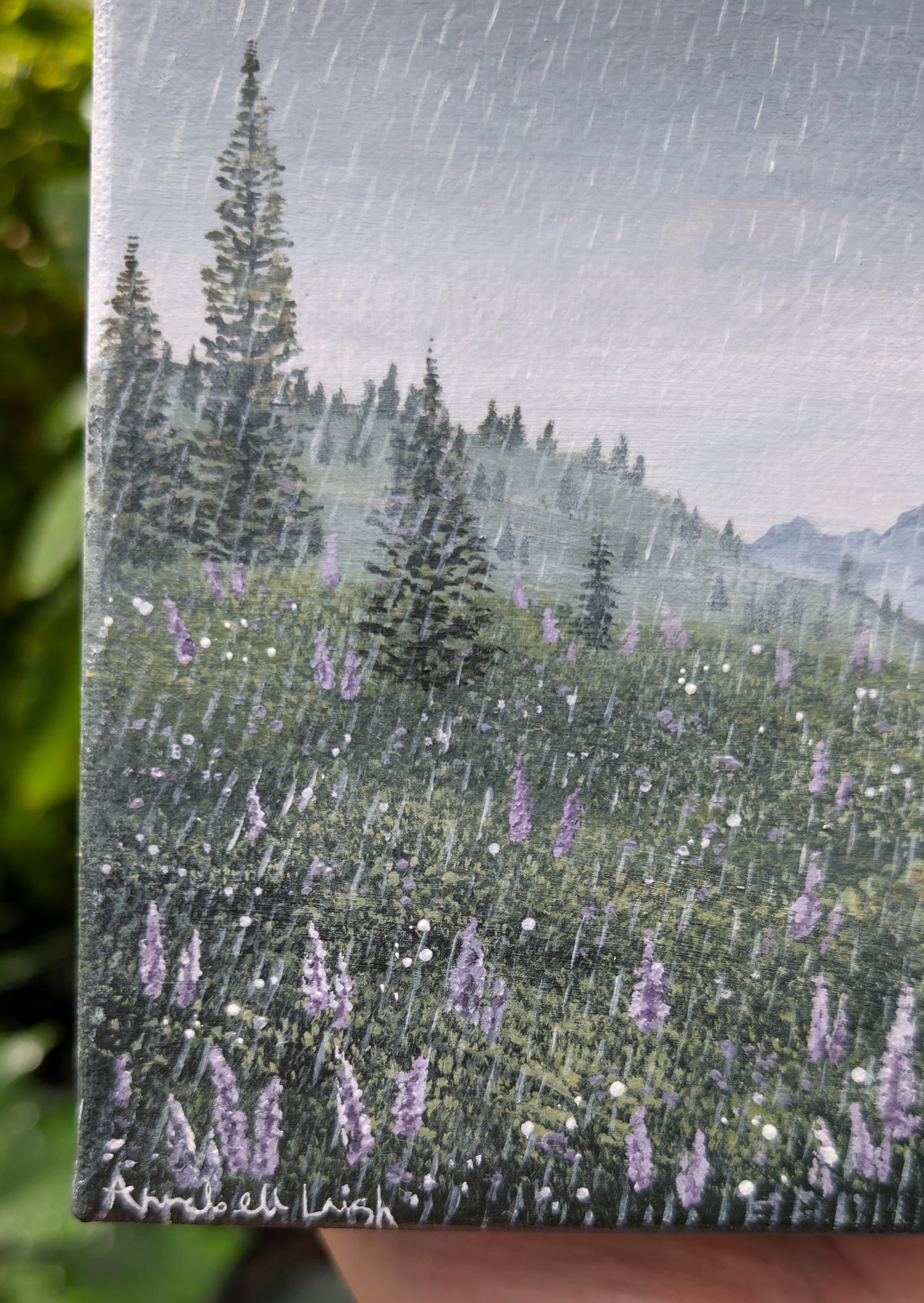 Wandering in the Rain Painting
