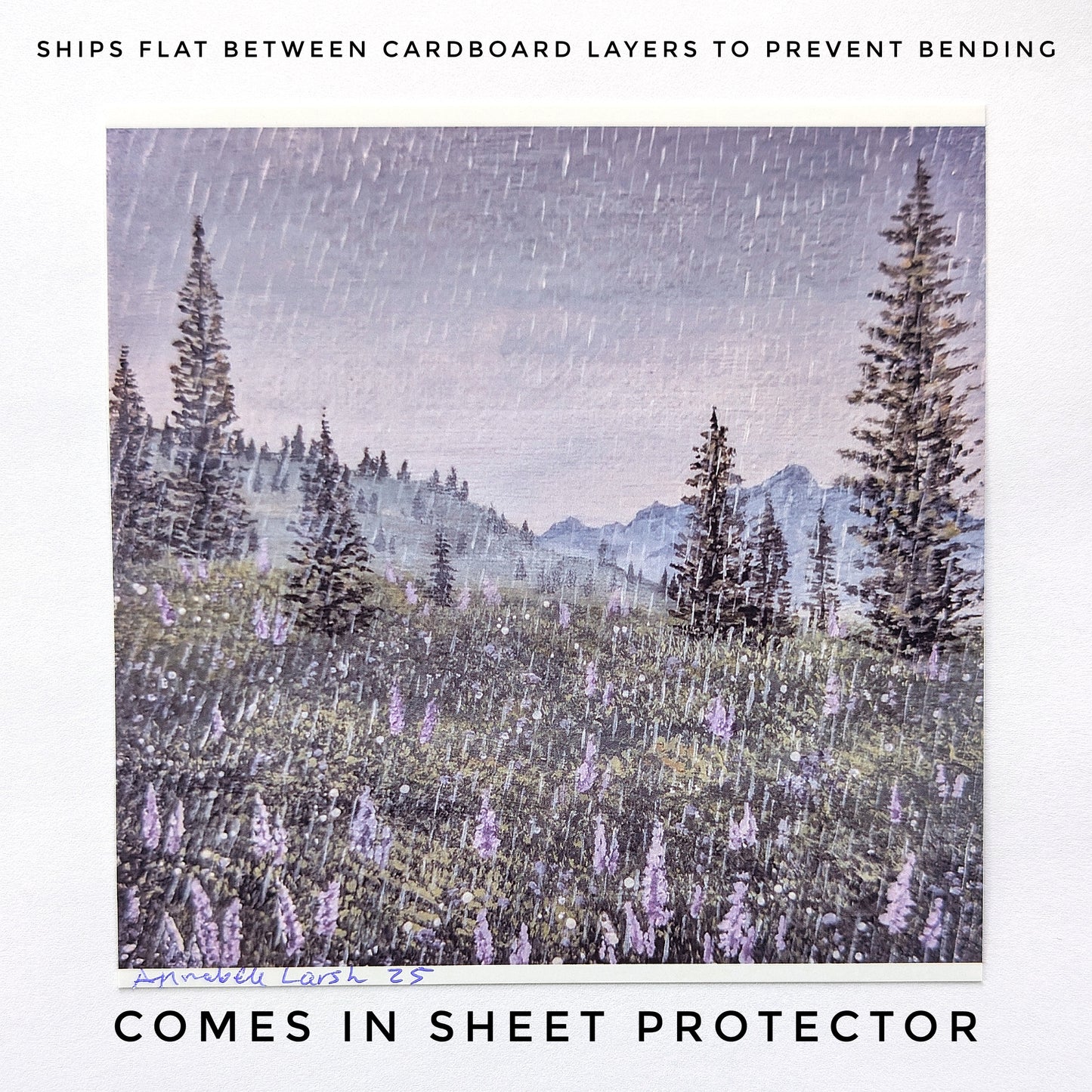 Wandering in the Rain 5"x5" Prints