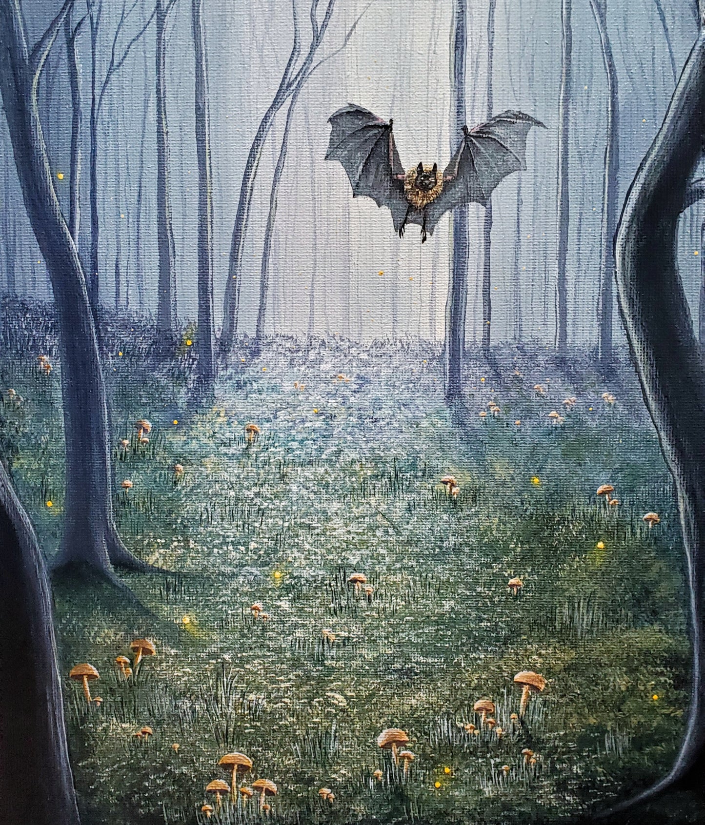Twilight Forest Painting