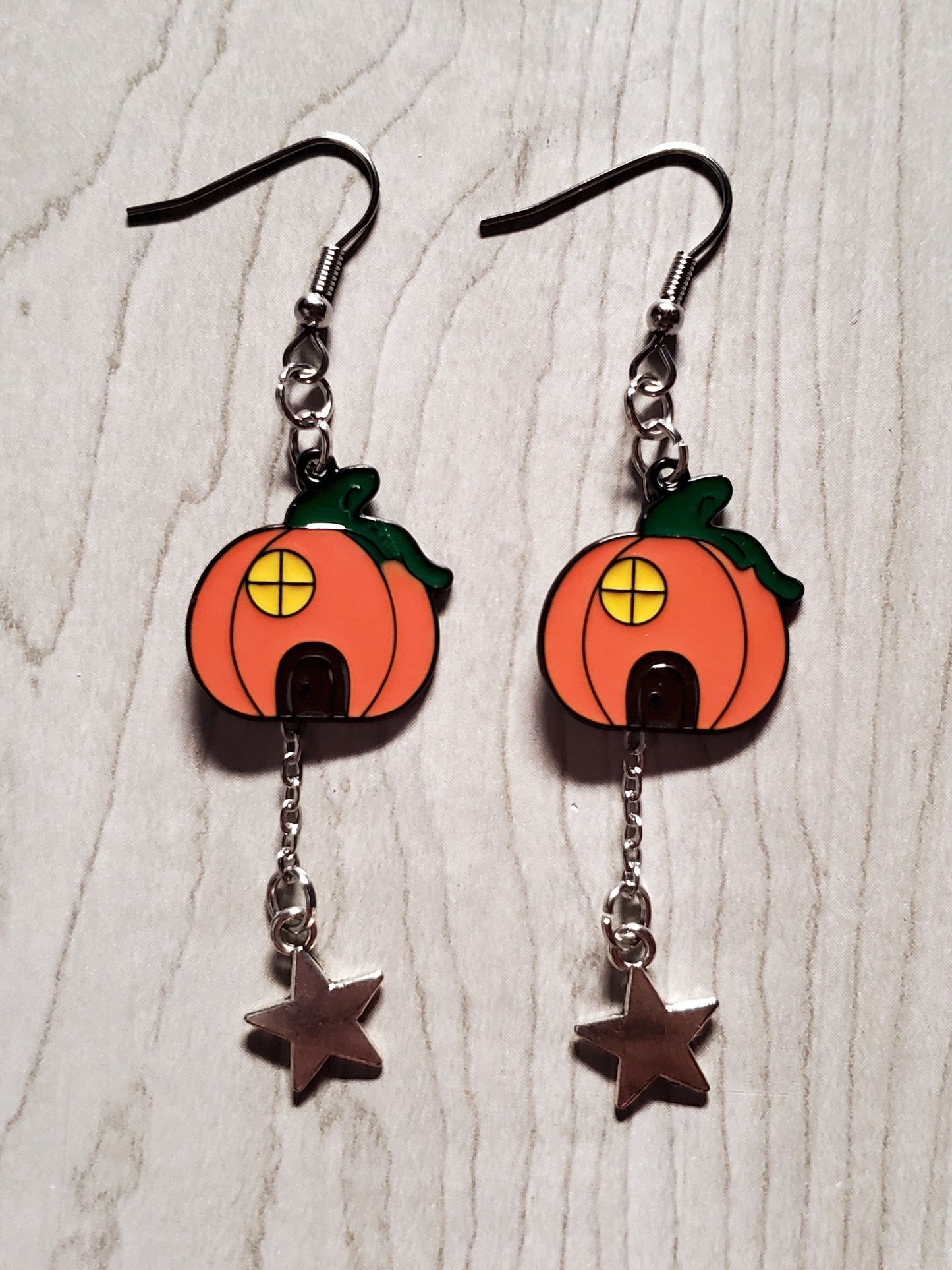 Pumpkin House Earrings