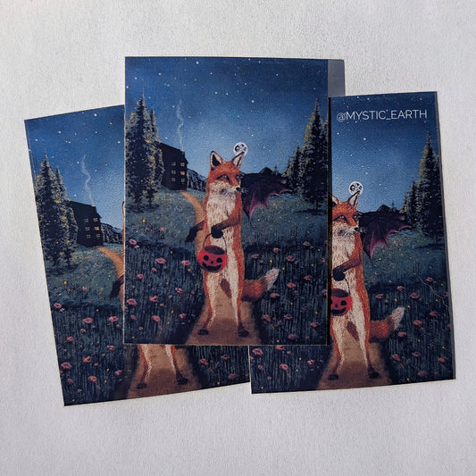 Bernard the Fox Stickers 3"x2"