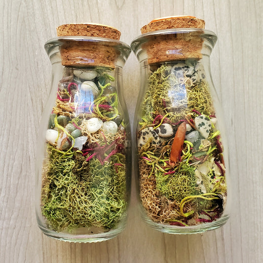 Large Crystal Terrarium Jars (Sold Separately)