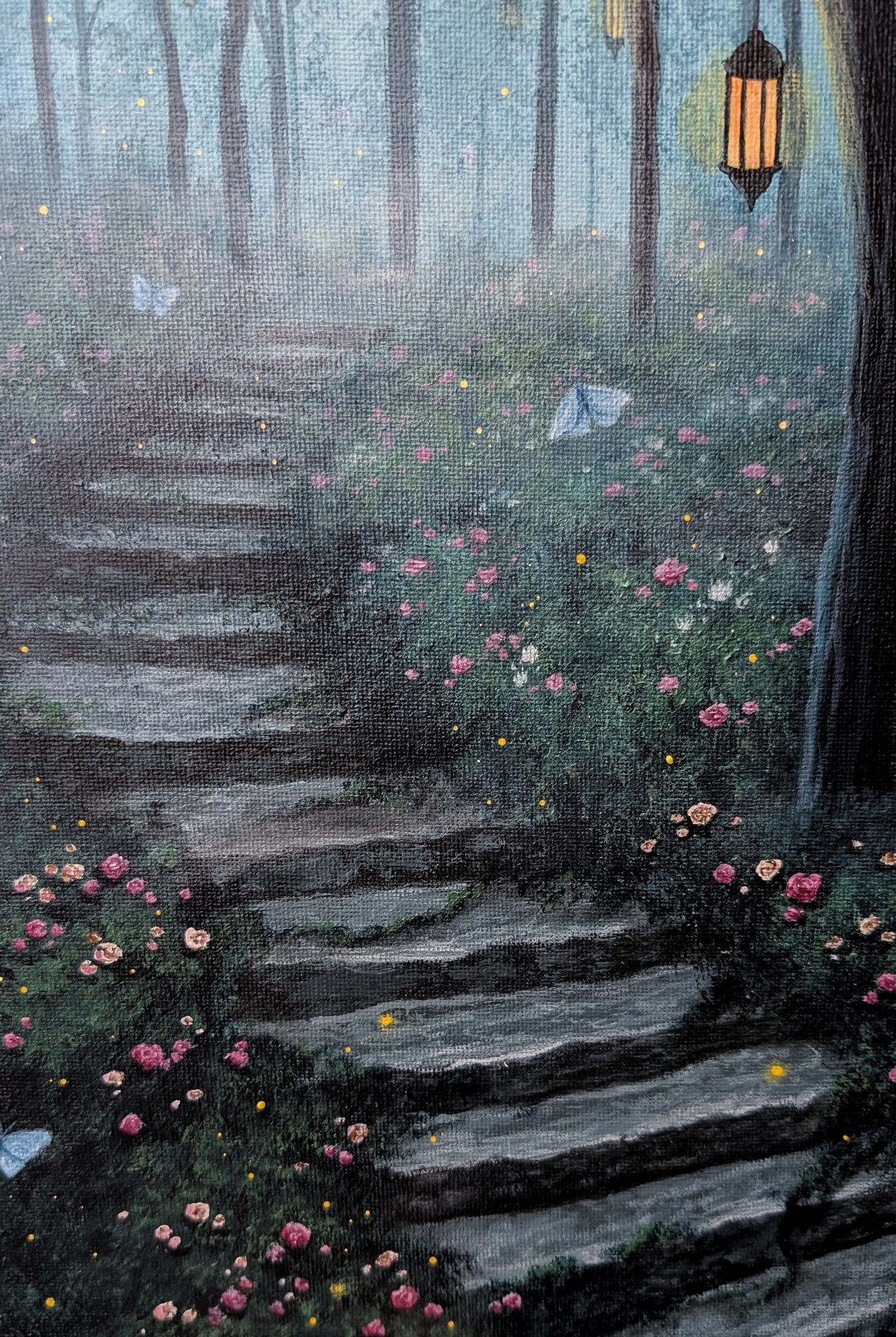 Butterfly Forest Painting (11" x 14")
