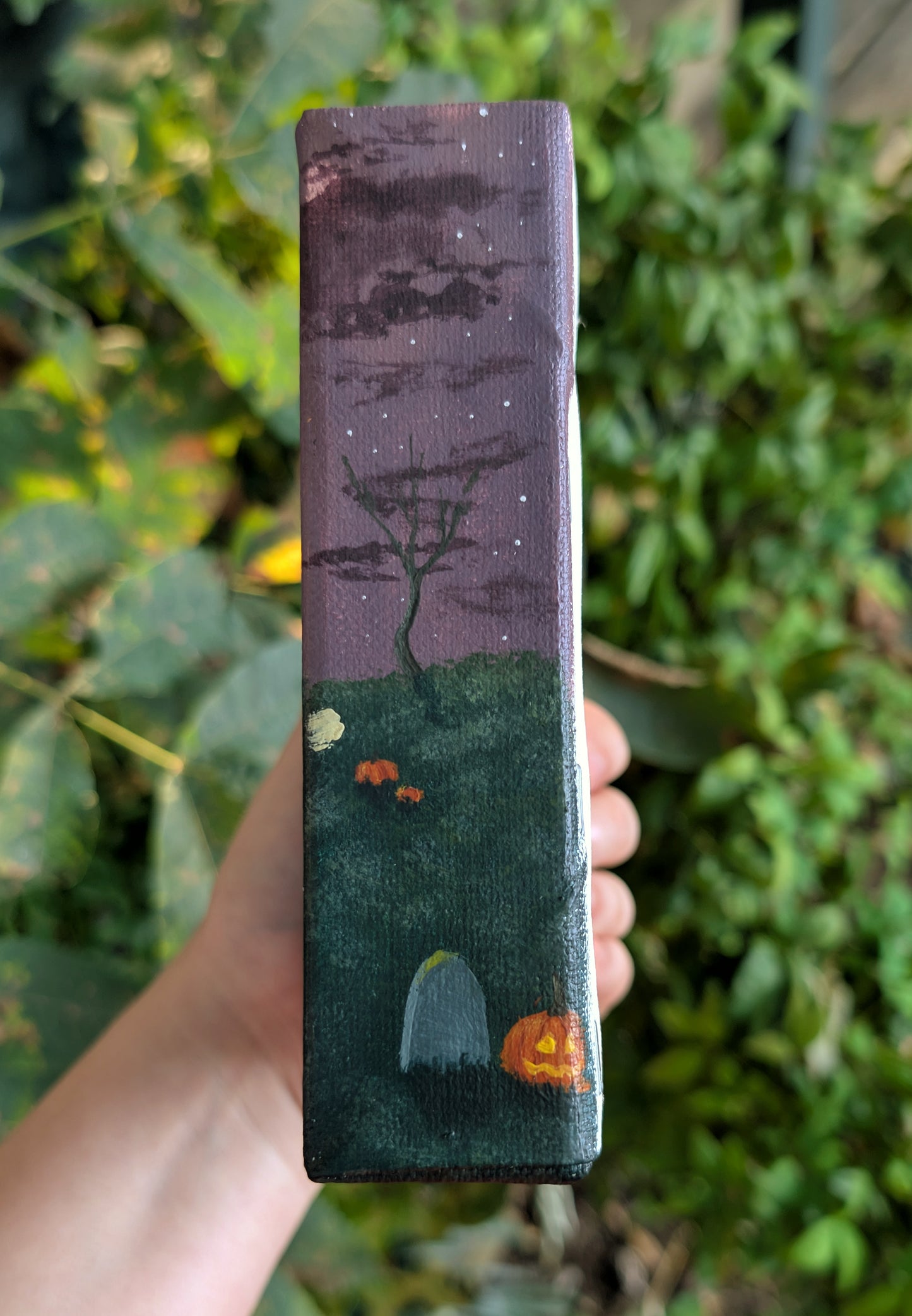 Halloween Haunting 6"x6" Painting