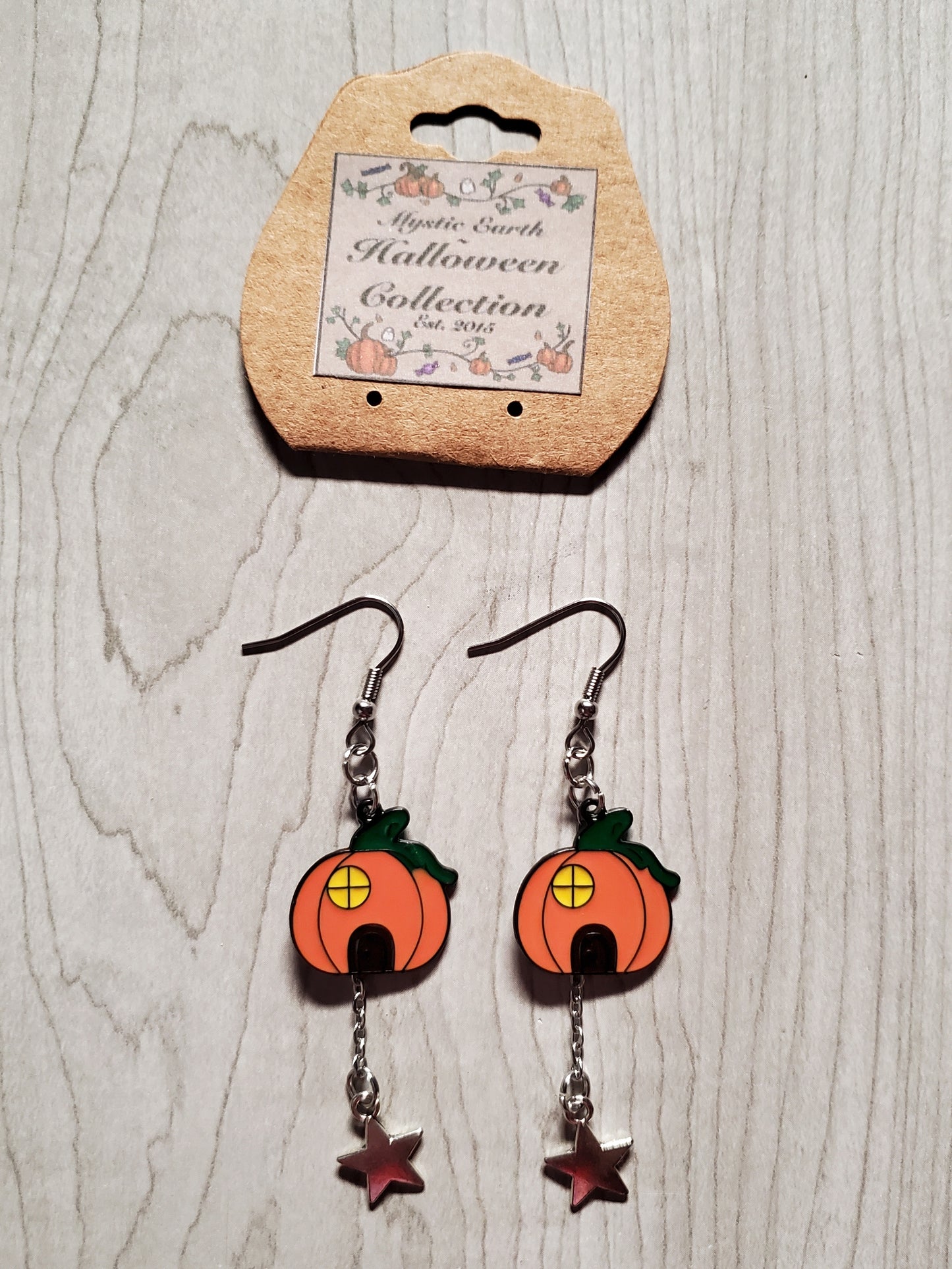 Pumpkin House Earrings