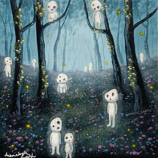 Tree Spirits Painting 6"x6"