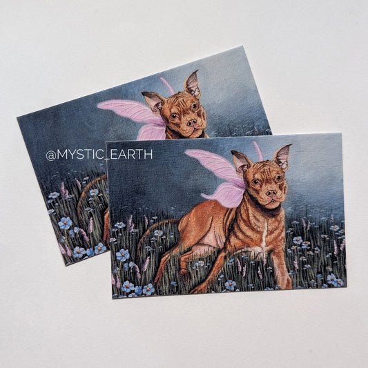 The Pittie Fairy Stickers 3"x2"