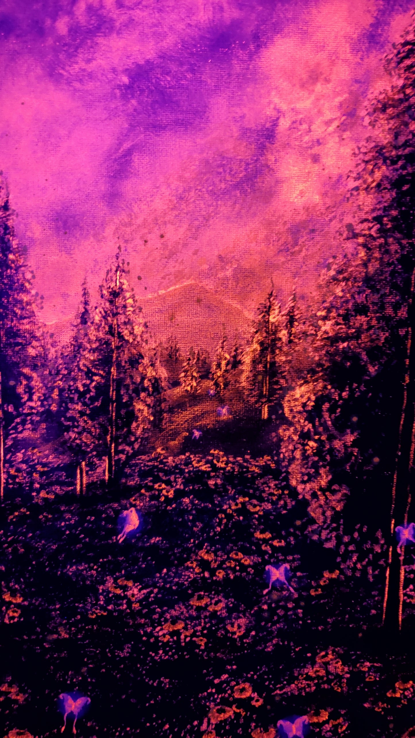 Fairy Forest Painting (Blacklight Reactive)