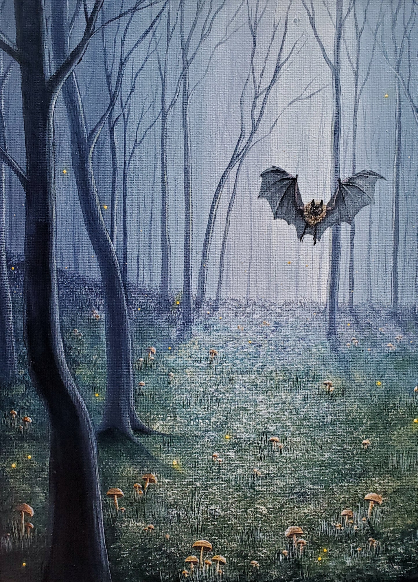Twilight Forest Painting