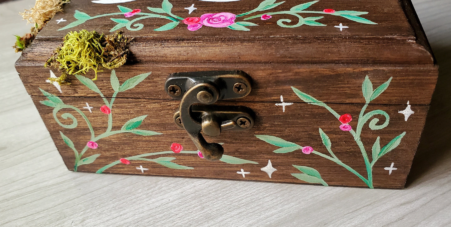 Moon Phase Hidden Gem Box (Brown)