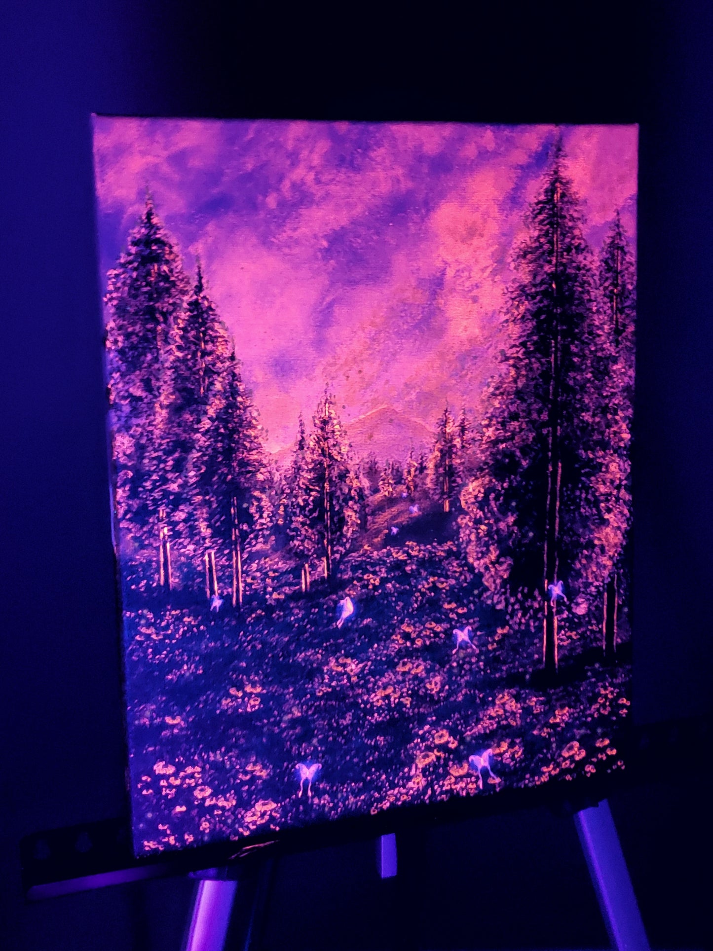 Fairy Forest Painting (Blacklight Reactive)
