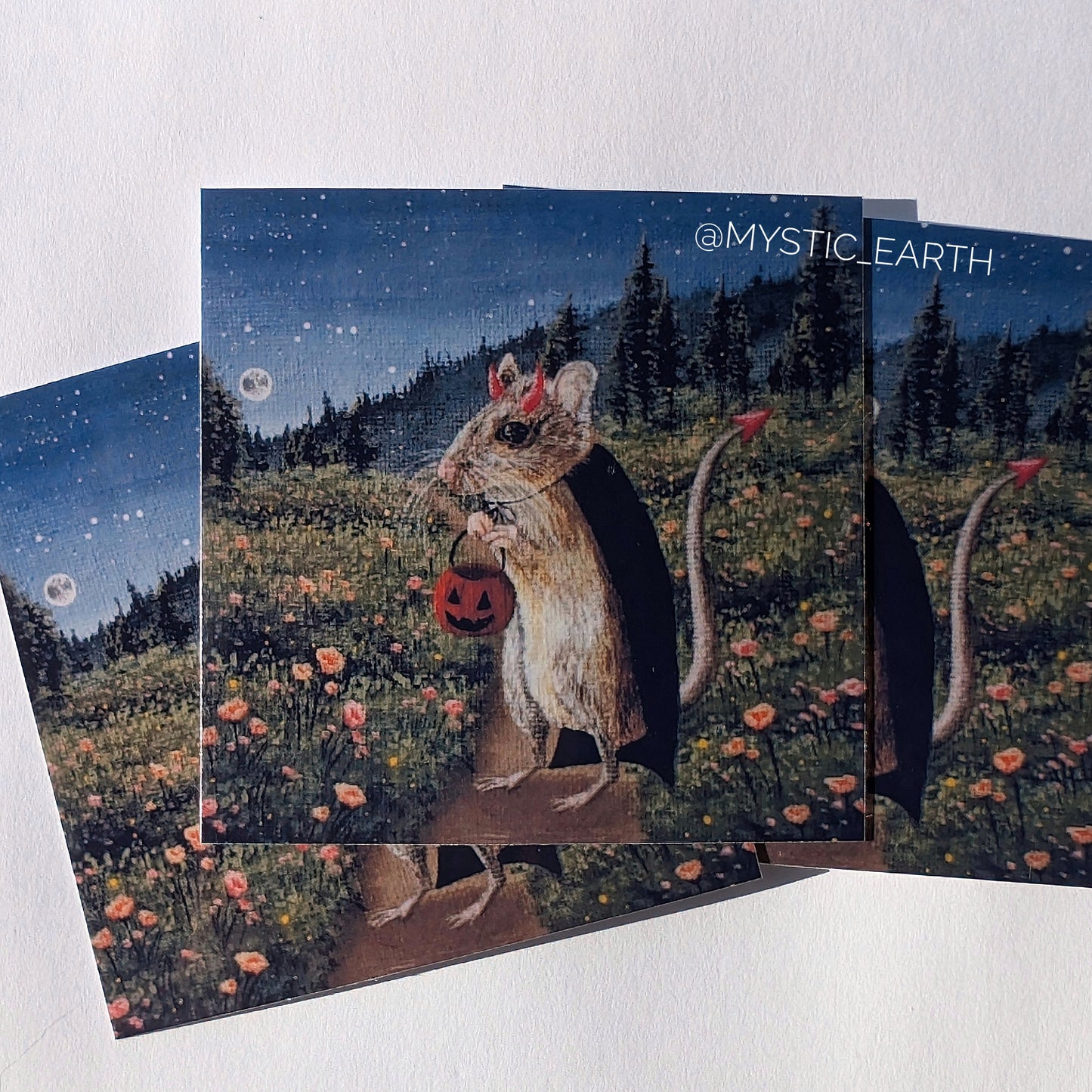 Albert the Wood Mouse Stickers 2.5"