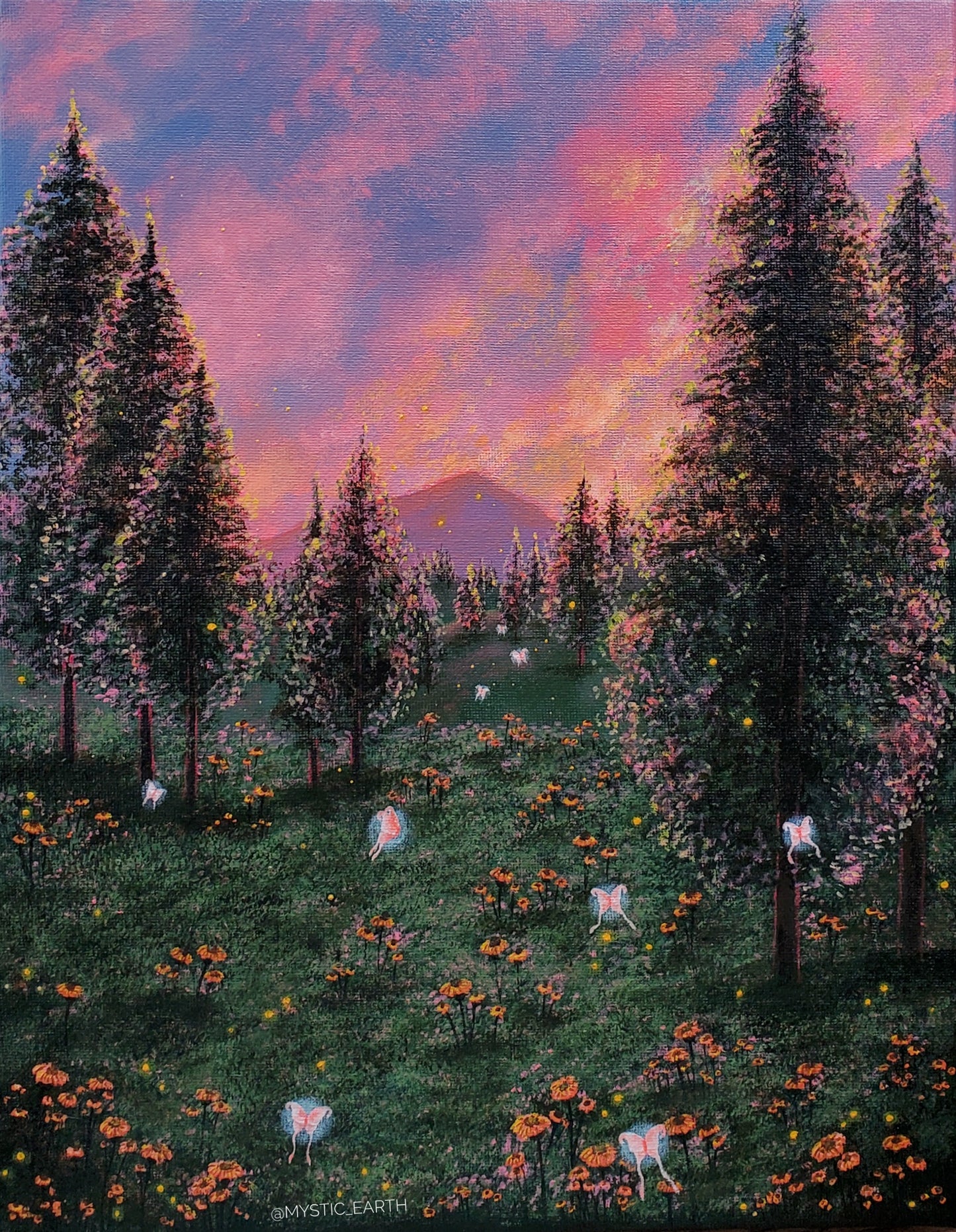 Fairy Forest Painting (Blacklight Reactive)
