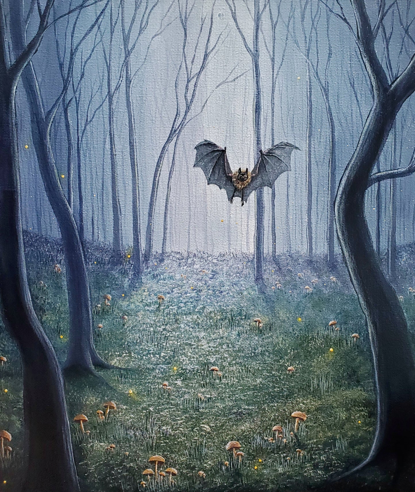 Twilight Forest Painting