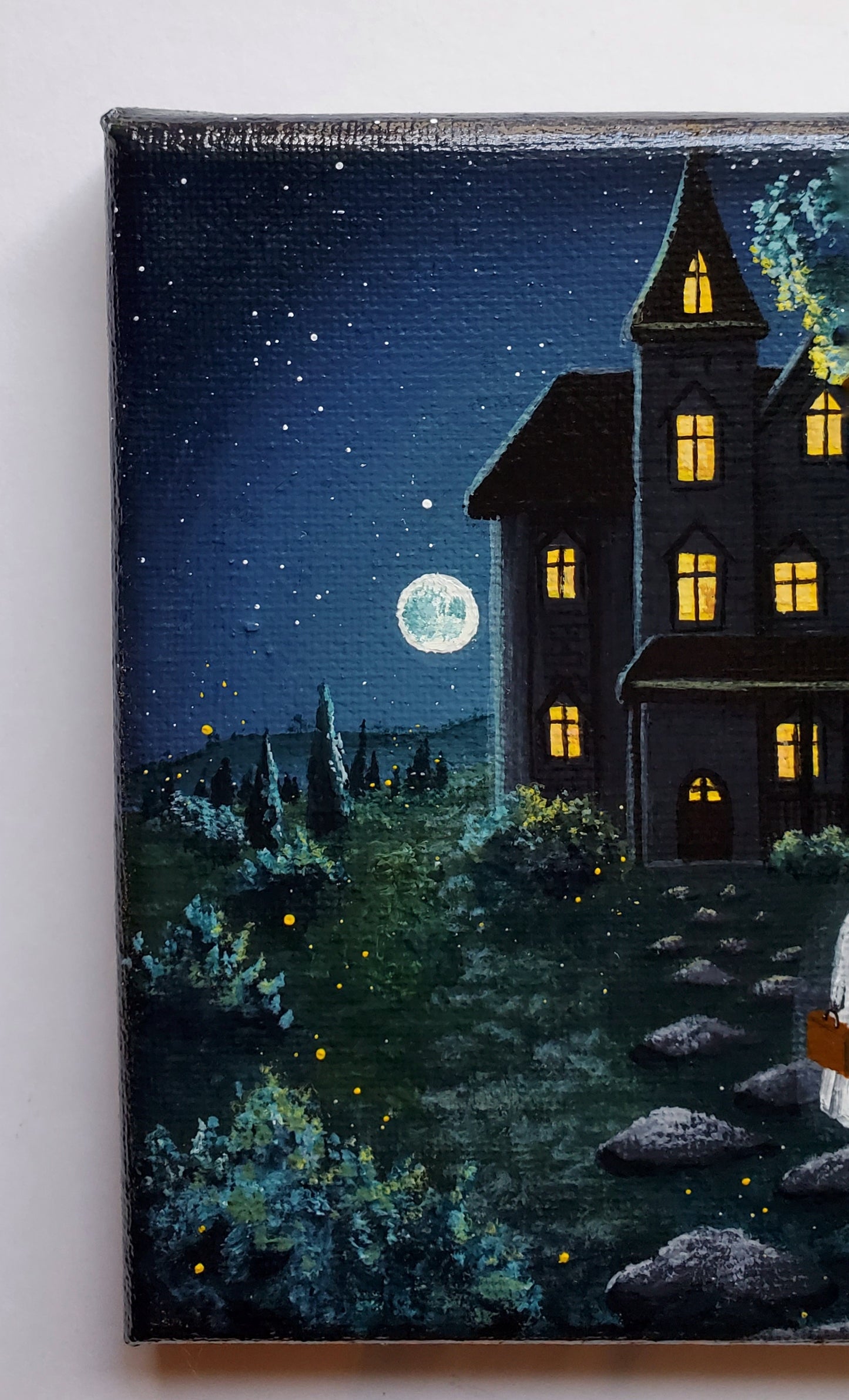Ghost Mansion Painting