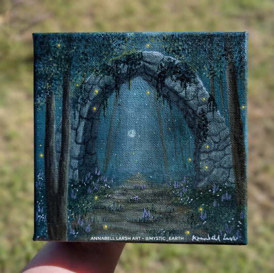 Through the Arc 6"x6" Painting