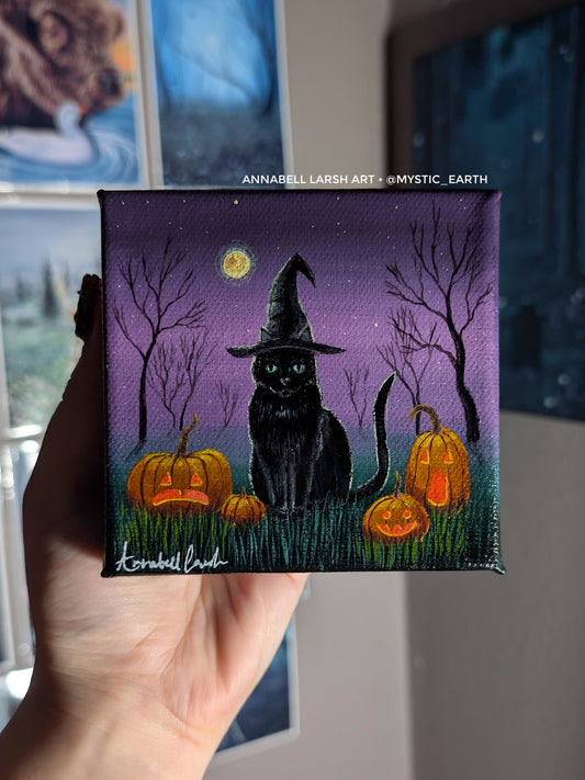 Witches Familiar 4" Painting 37/50