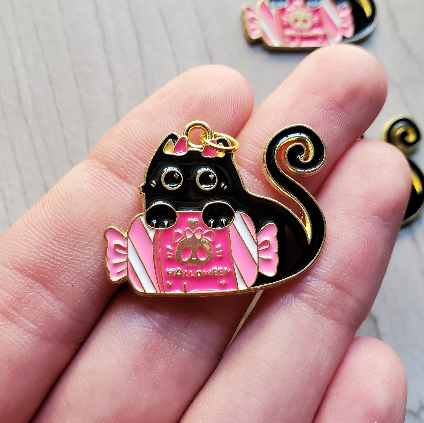 Halloween Candy Kitty Necklaces