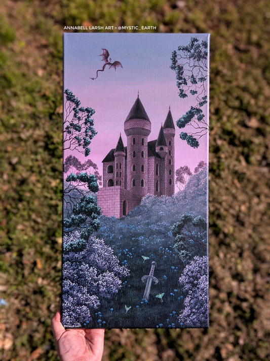 Amethyst Castle 10x20 Painting