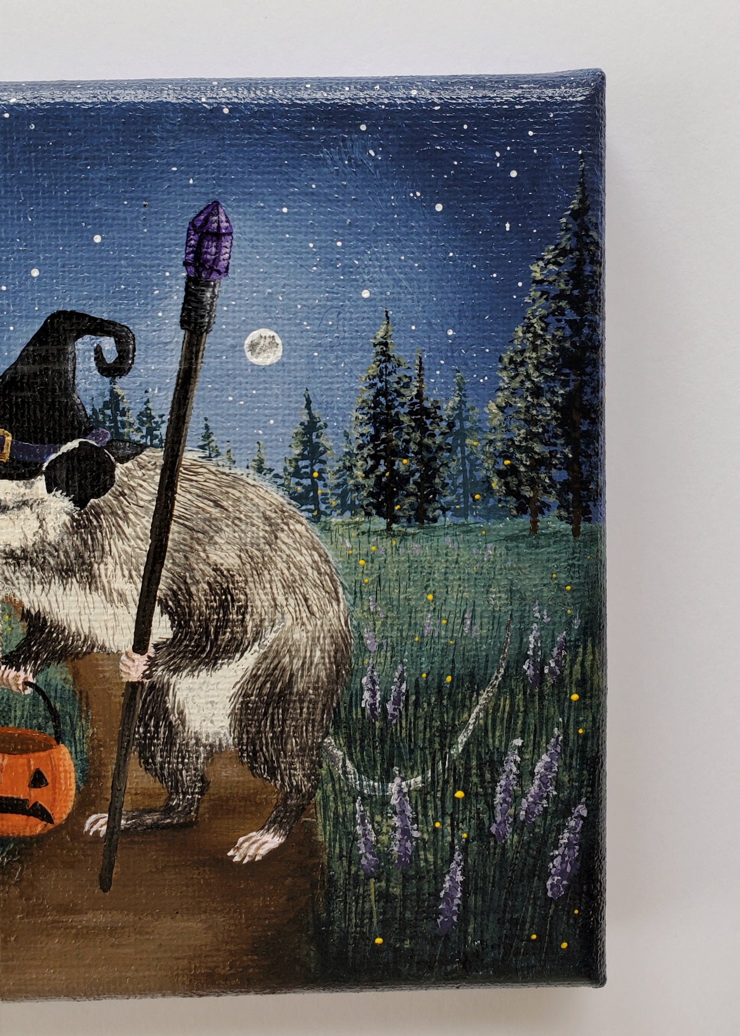 Petey the Opossum Painting