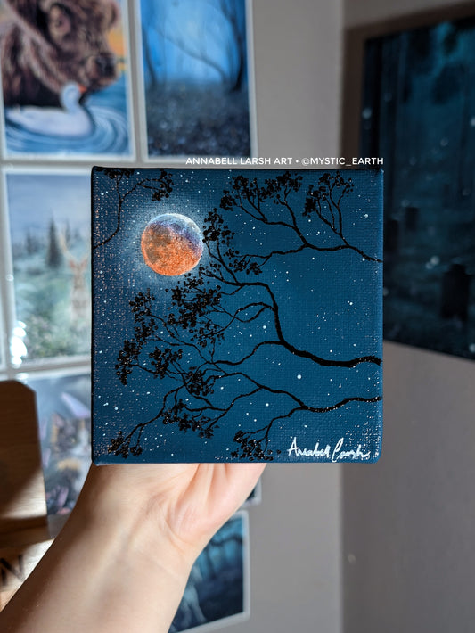 Under the Eclipse 4" Painting 1/50