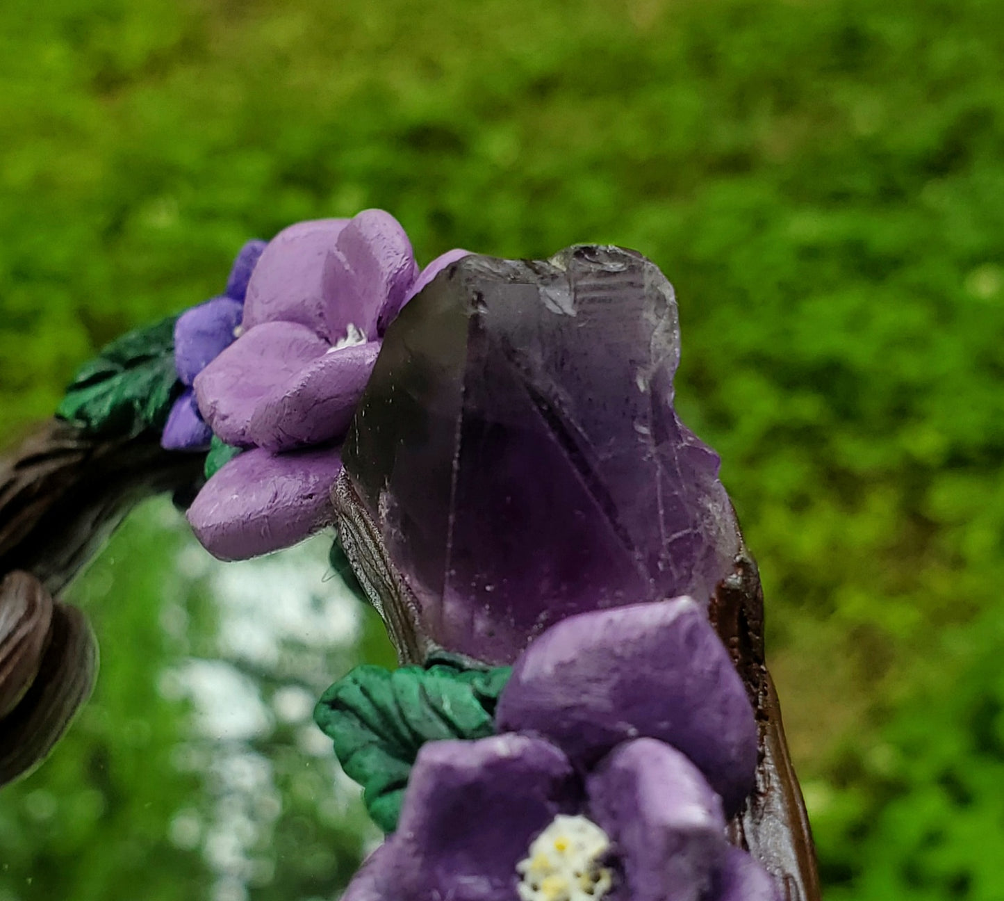 Amethyst Purple Magnolia Mirror