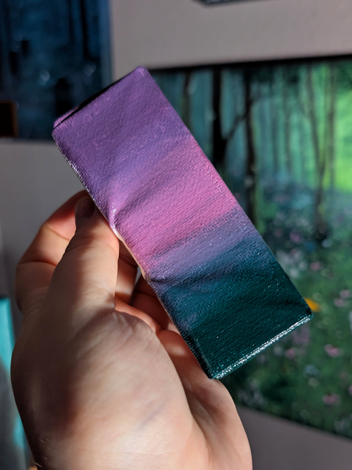 Violet's Web 4" Painting