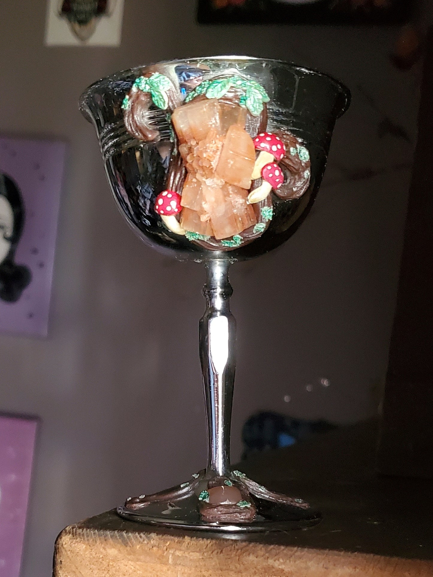 Woodland Aragonite Crystal Goblet