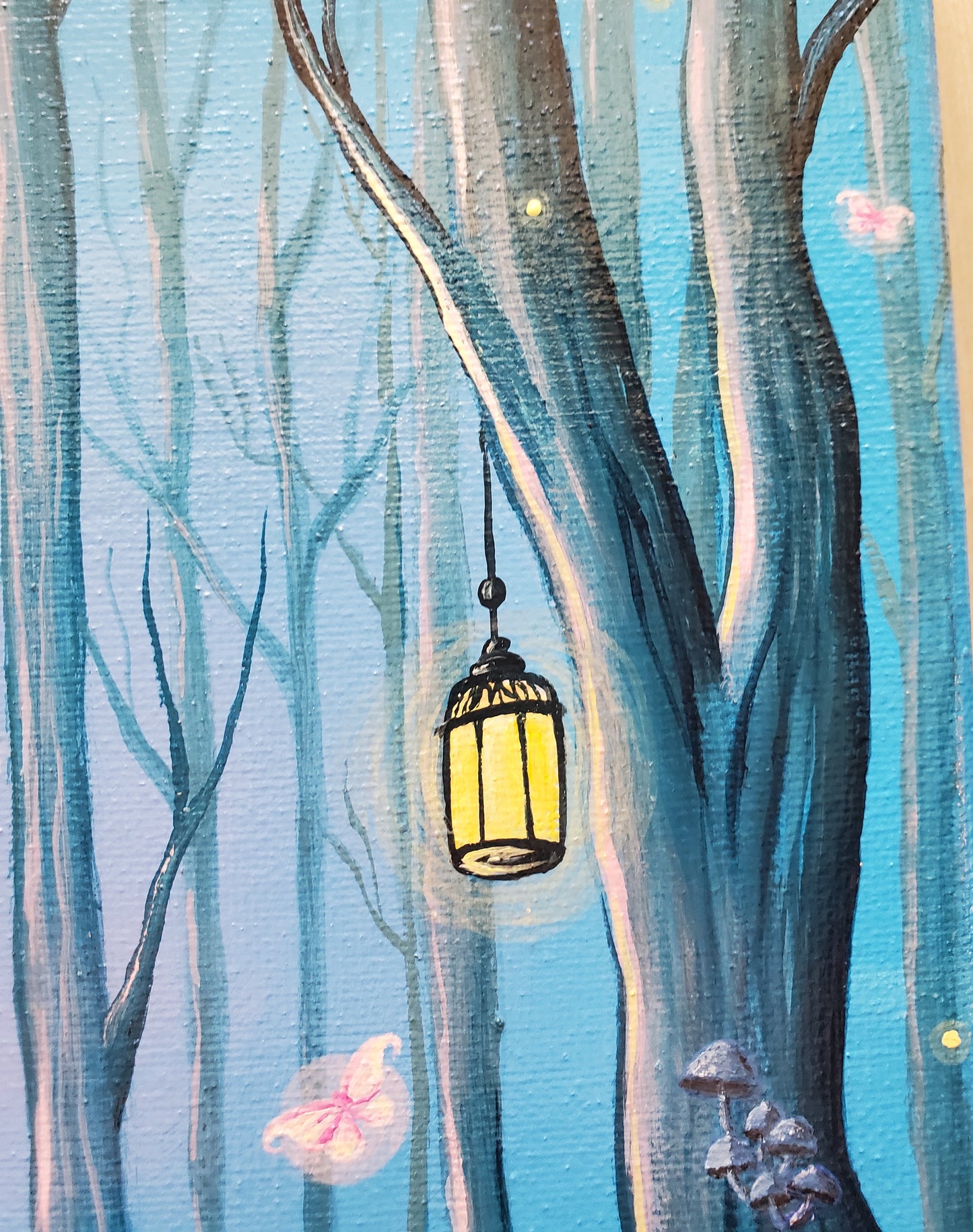 Deer Fairy Forest Painting