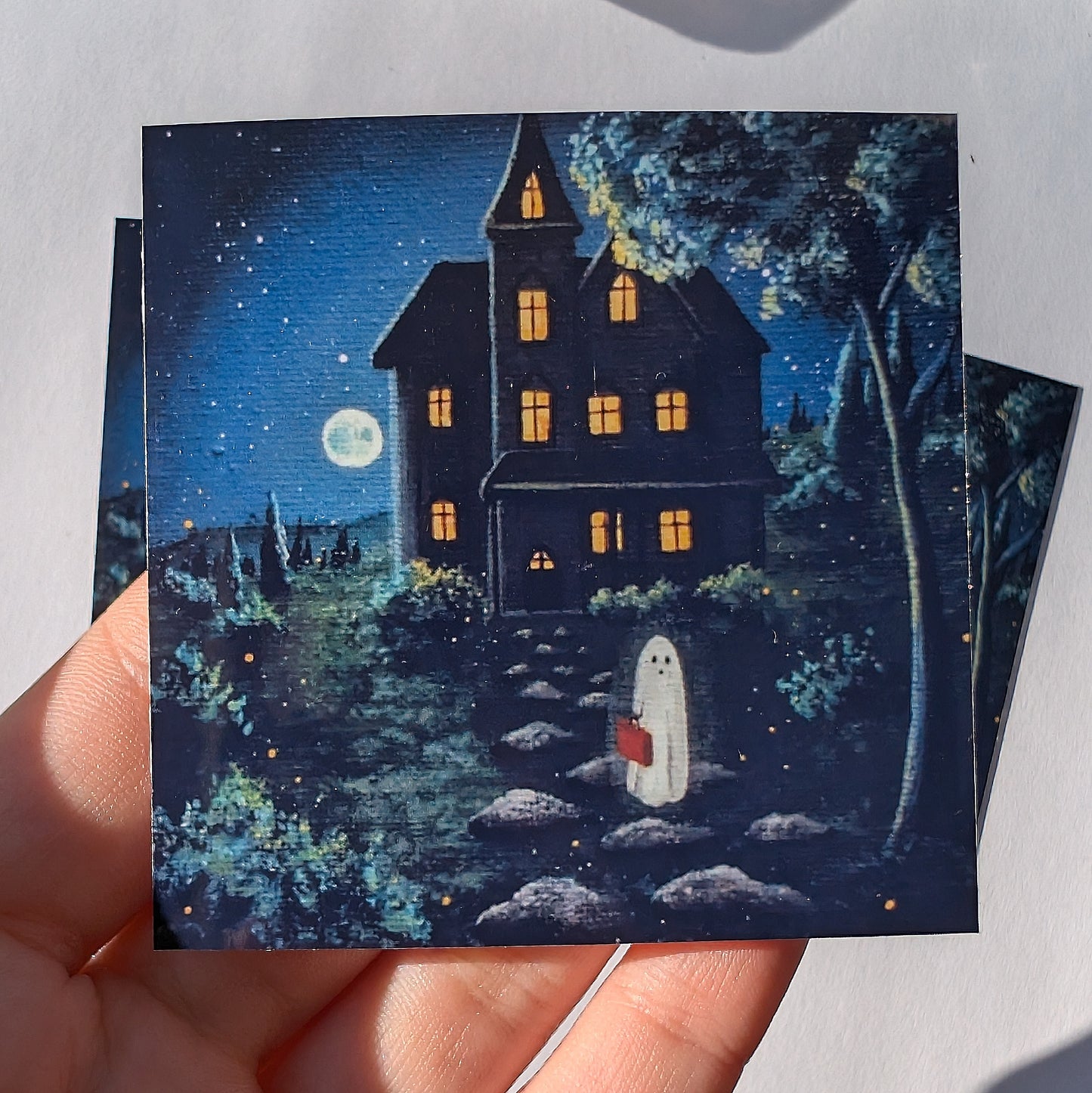 Ghost Mansion Stickers 2.5"