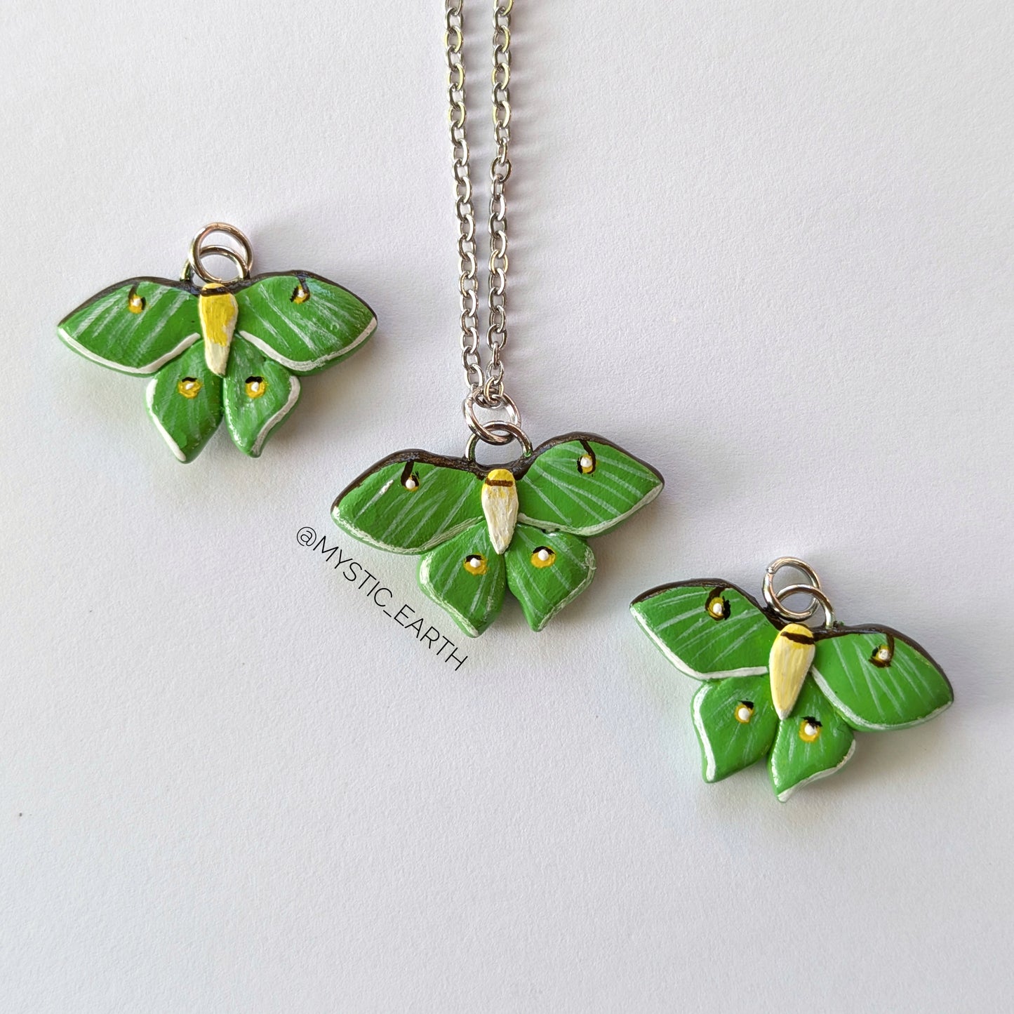 Luna Moth Necklaces