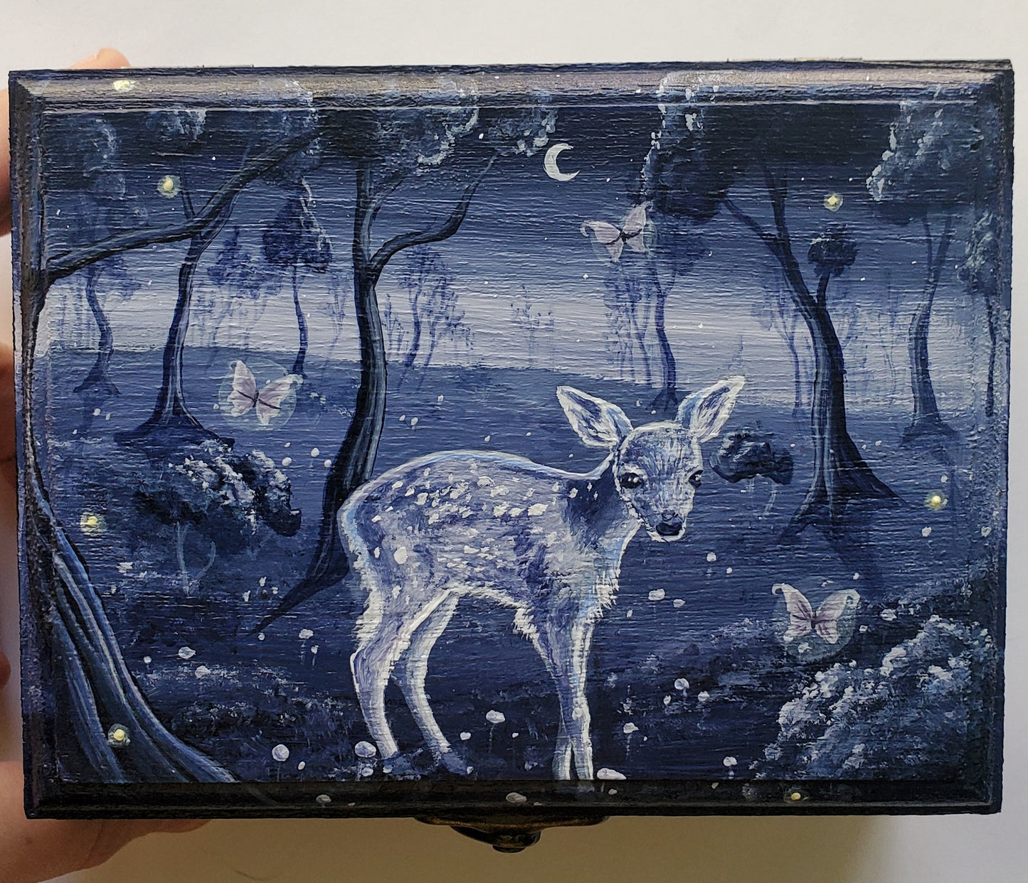 Deer Forest Wooden Box