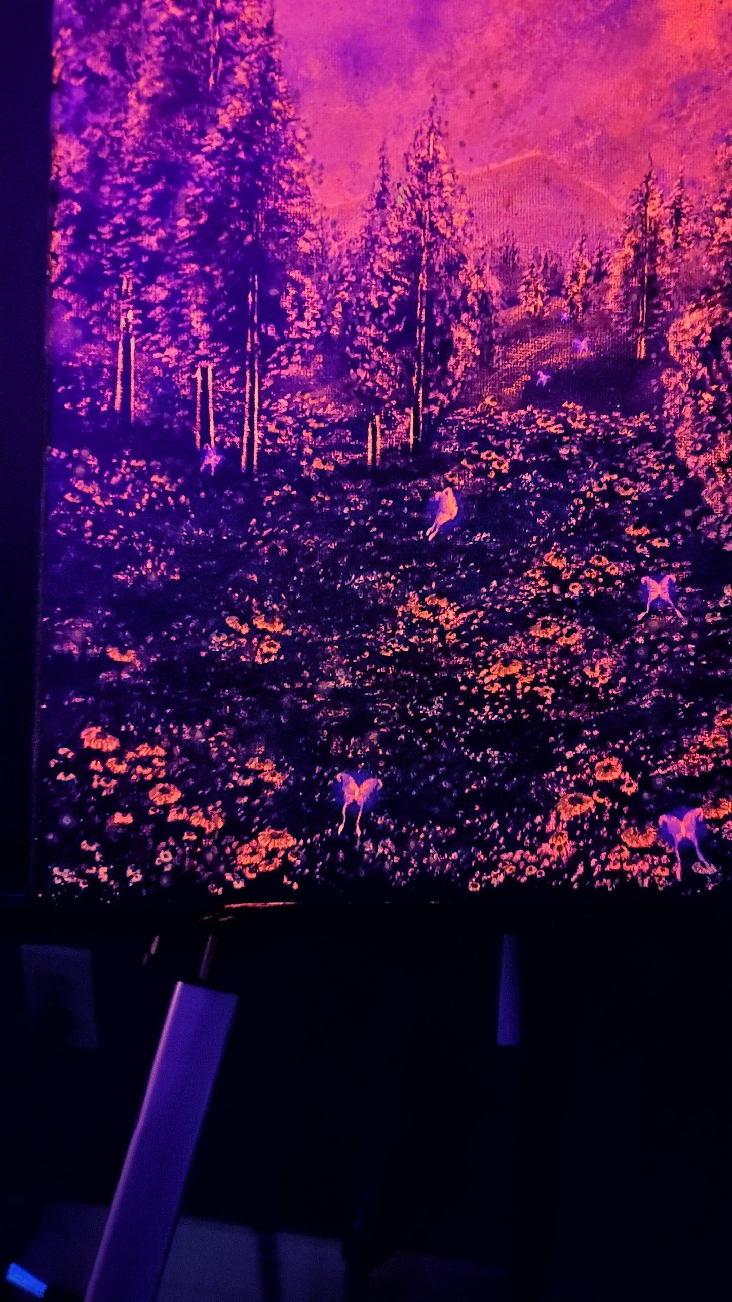 Fairy Forest Painting (Blacklight Reactive)