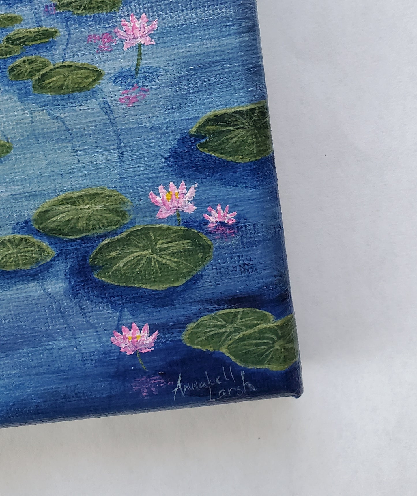 The Lily Pad Pond Painting (5"x5")