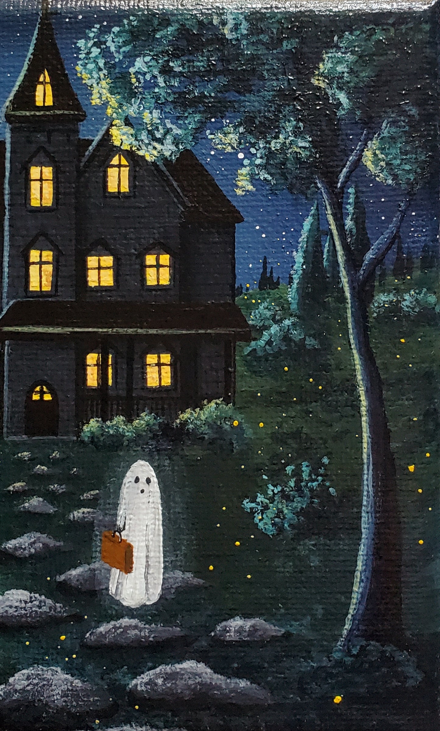 Ghost Mansion Painting