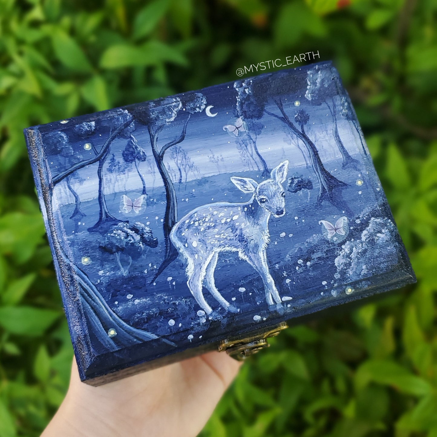 Deer Forest Wooden Box