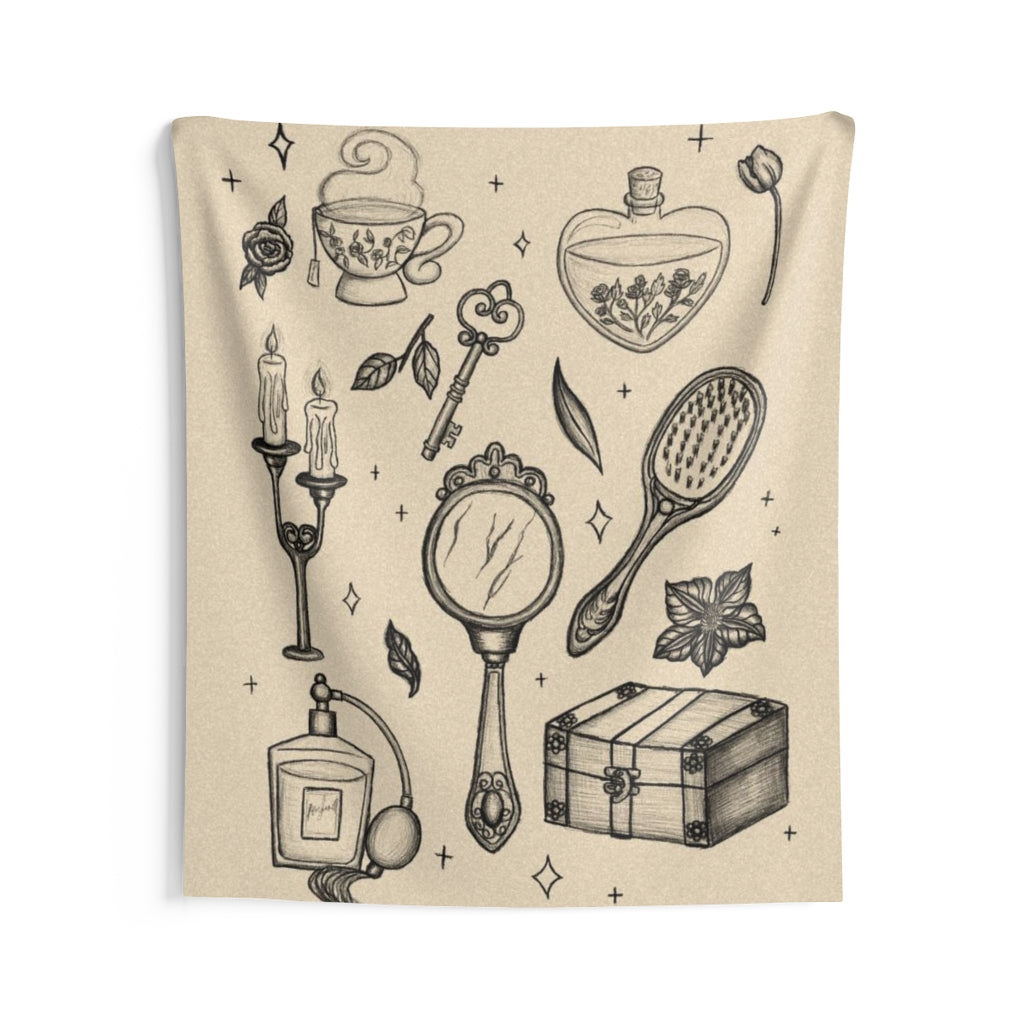 “Vintage Treasures” Wall Tapestries