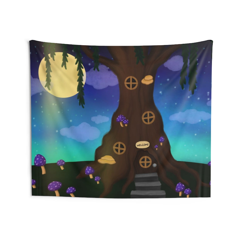 Enchanted Fairy Tree Wall Tapestries