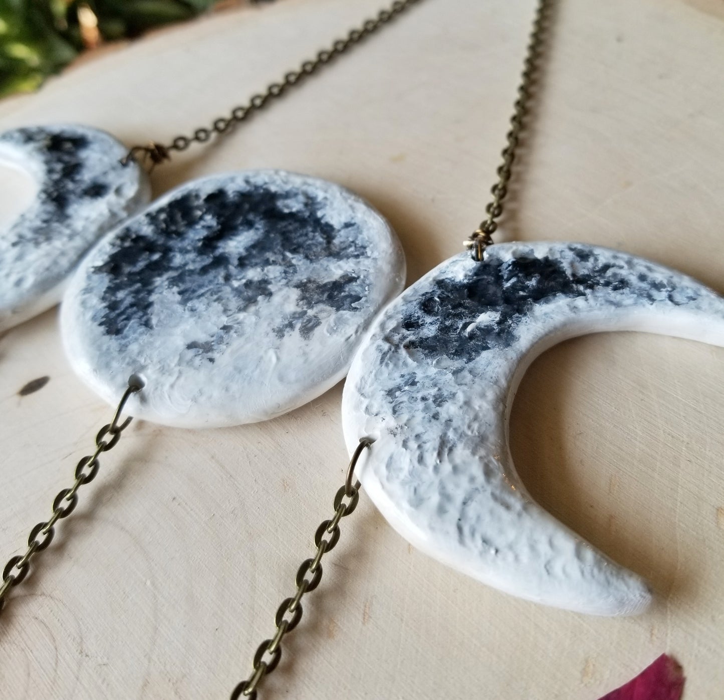 Moon Phase Wall Hanging with Quartz Crystals (Pre Order)