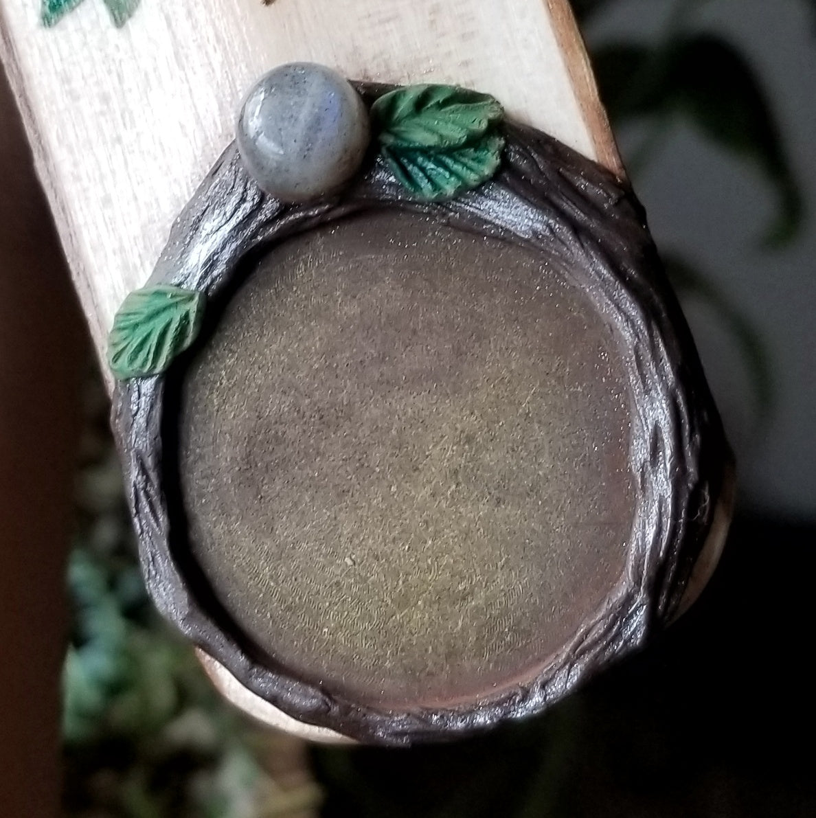 Elemental Luna Incense Burner with Spirit Quartz and Labradorite