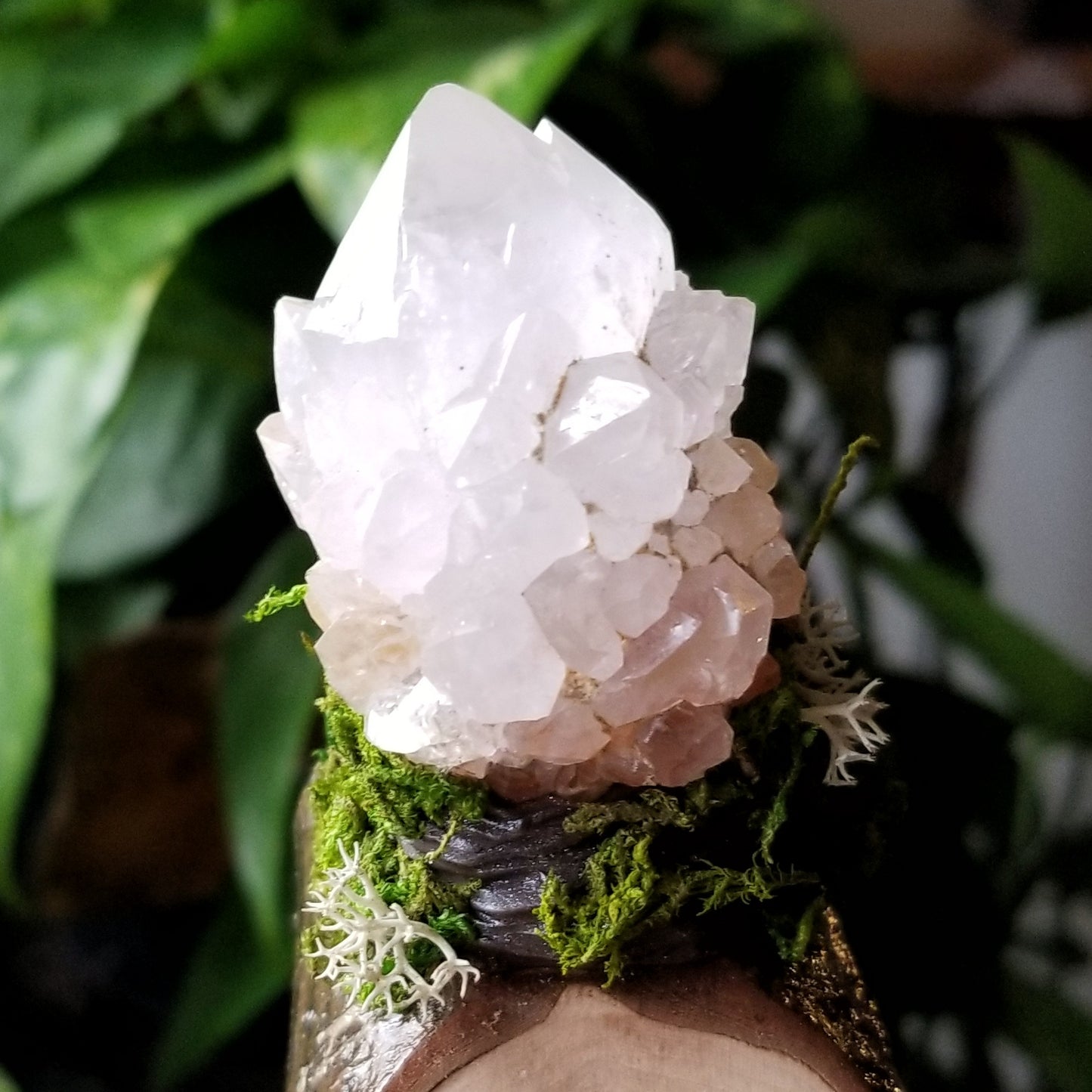 Elemental Luna Incense Burner with Spirit Quartz and Labradorite