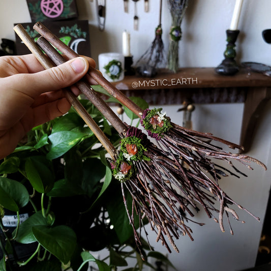 Fire Elemental Witch Besoms