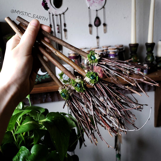 Earth Elemental Witch Besoms