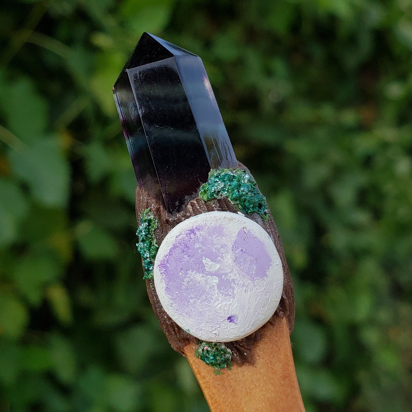 Fluorite Moon Crystal Spoon