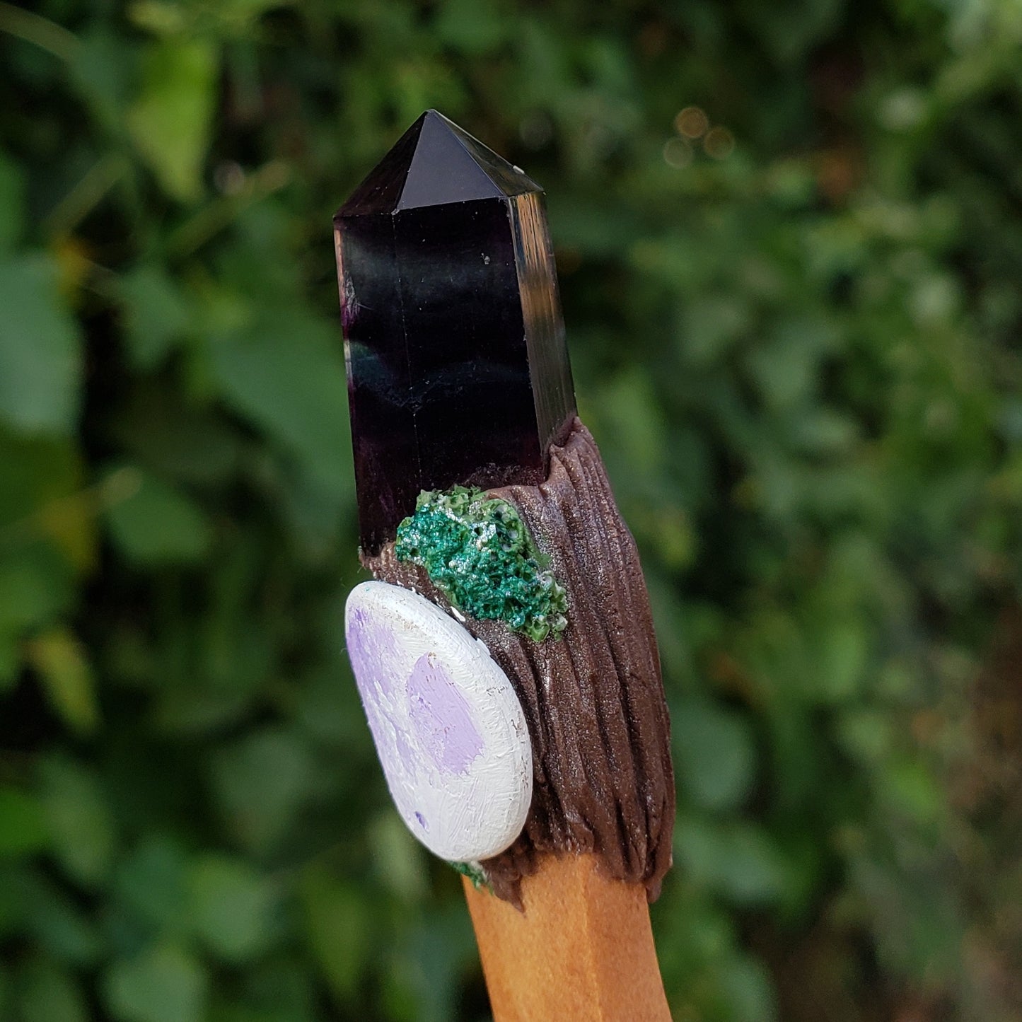 Fluorite Moon Crystal Spoon