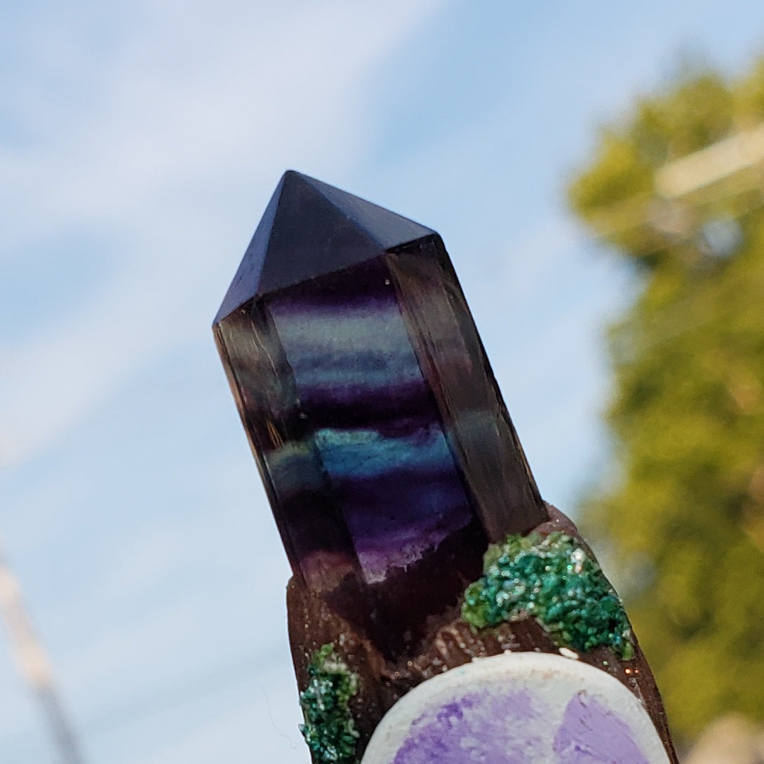 Fluorite Moon Crystal Spoon