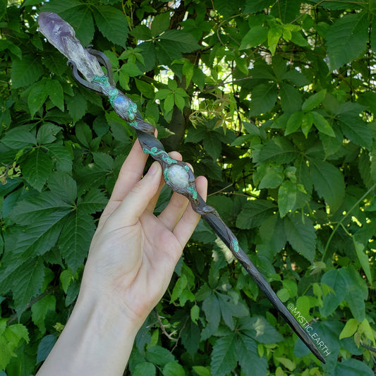 Crystal Wand ~ Mystic Earth x Volundr Forge