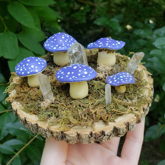 Dark Purple Mushroom Garden | Home Decoration